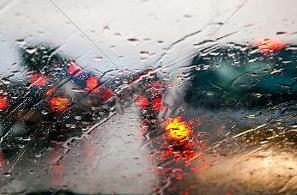 ترافیک سنگین در جاده چالوس همراه با بارندگی