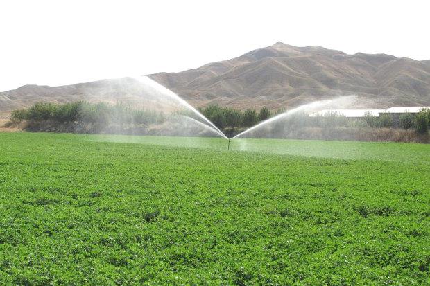 تجهیز ۲۵۰ هزار هکتار اراضی کشاورزی به سامانه‌ نوین آبیاری