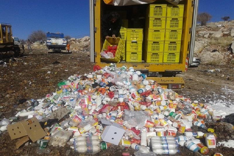 بیش از 90 تن مواد غذایی فاسد در یاسوج جمع آوری شد