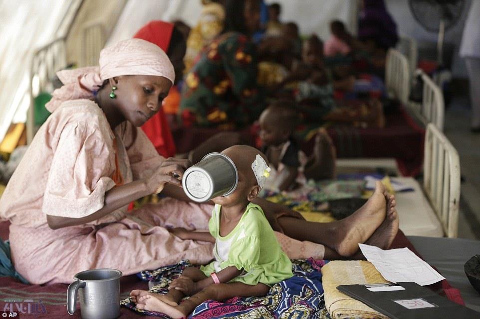 تصاویر دردناک از کودکان گرسنه نیجریه