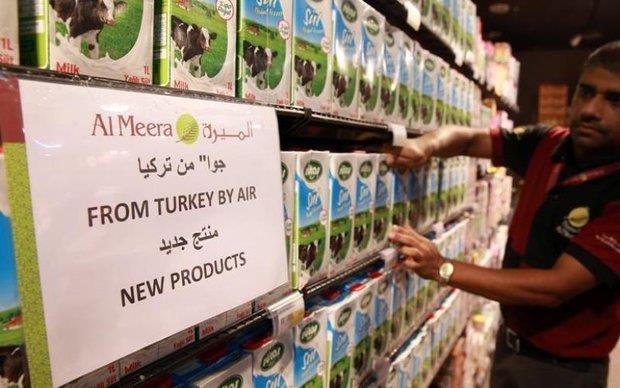 کالاهای ترک فروشگاههای قطر را پر کرد